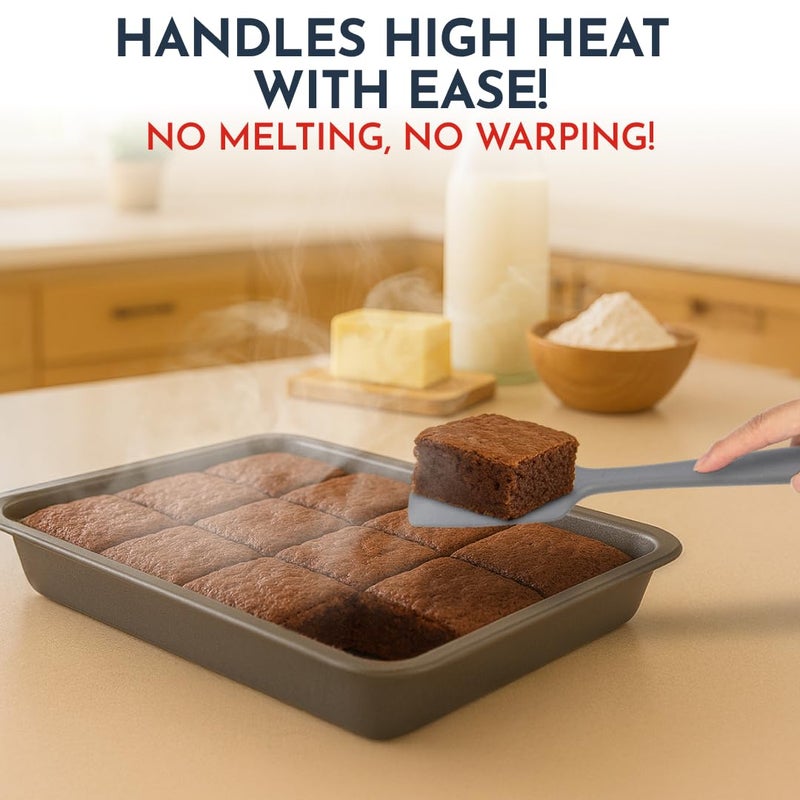 Culinary Couture 4-Piece Silicone Baking Spatula Set - Rubber Spatulas Silicone Heat Resistant, BPA-Free - Spatula Set for Nonstick Cookware - Baking Essentials - Image 5